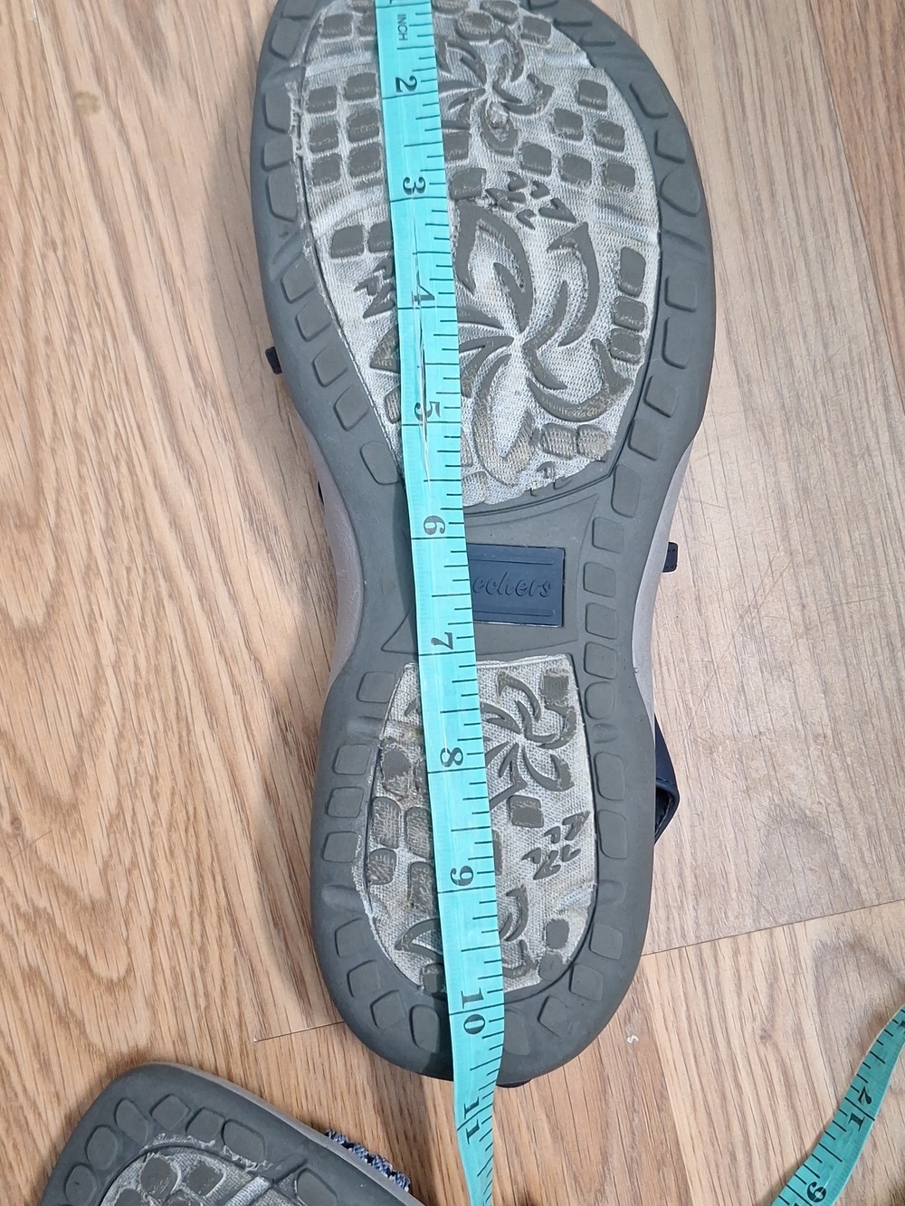 Skechers Reggae Stretch Appeal Z-Gore Slingback Women's Navy and Gray Sandals - Picture 8 of 10